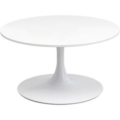 Stolik okrągły SCHICKERIA 80 - biały    Wymiary: - długość: 80 cm - szerokość: 80 cm - wysokość: 42 cm - grubość blatu: 1,8 cm   Maksymalne...