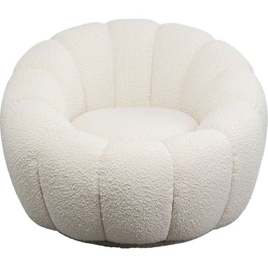Wymiary: - szerokość: 94 cm - głębokość: 94 cm - wysokość: 66 cm - wysokość siedziska: 39 cm Materiał:  - tkanina boucle (100% poliester) -...