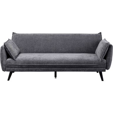 Sofa rozkładana LOTTA - grafitowy/czarny    Gdy goście zostają na trochę dłużej, każdy gospodarz może zrobić dobre wrażenie, oferując nocleg. Sofa...