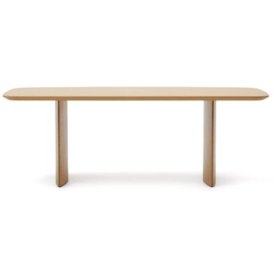Stół z forniru dębowego 240x100 cm - naturalny Wymiary: - szerokość: 240 cm - głębokość: 100 cm - wysokość: 75 cm - grubość blatu: 4 cm  ...