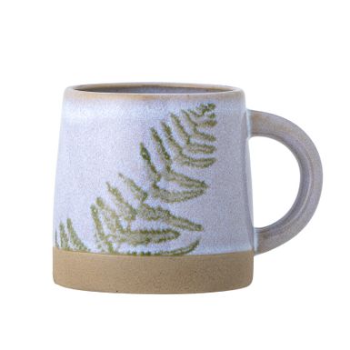 Kubek KILI Fern 325 ml - niebieski    Kubek Kili firmy Creative Collection jest wykonany z kamionki z botanicznym motywem paproci w naturalnym zielonym...