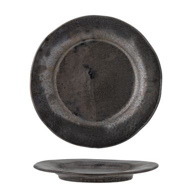 Talerz ceramiczny LINNE 23 - brązowy    Talerz Linne z Creative Collection jest wykonany z kamionki z reaktywnym szkliwem w ciemnym kolorze. Talerz ma ładny...