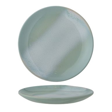 Talerz ceramiczny SAFIE 15 - zielony    Talerz Safie firmy Bloomingville jest wykonany z kamionki w kolorze zielonym. Kolorowy talerz ożywia wystrój i...