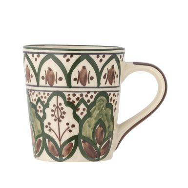 Kubek z uchwytem KARLIE 300 ml - zielony    Kubek Karlie firmy Creative Collection oddaje istotę ciepła i uroku Morza Śródziemnego. Z ręcznie malowanym i...