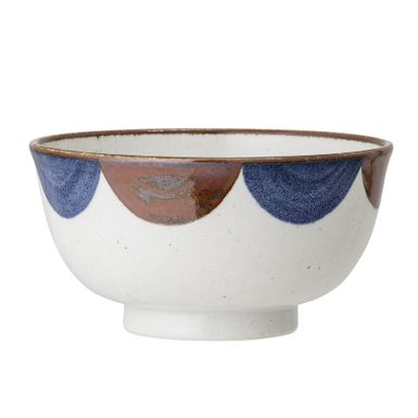 Miska porcelanowa CAMELLIA 16.5 - brązowy/biały    Miska Camellia jest wykonana z lekkiej i wytrzymałej porcelany, którą można myć w zmywarce. Jest...