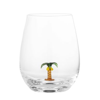 Szklanka MISA Palm 560 ml - przezroczysty    Szklanka Misa firmy Bloomingville, dzięki zaskakująco uroczemu wzornictwu, przynosi radość i personalizuje...