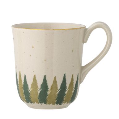 Kubek Spruce firmy Bloomingville jest idealny na przytulne chwile z herbatą i kawą. Kubek jest wykonany z kamionki, ma klasyczny kształt i jest ozdobiony...