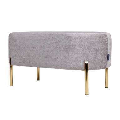 Wymiary: - szerokość: 90 cm - głębokość: 47 cm - wysokość: 45 cm Wykonanie: - obicie: tkanina - nóżki: metalowe Właściwości: - szeroki wybór...