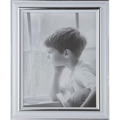 Ramka na zdjęcia Decor 18x24 cm biało-srebrna