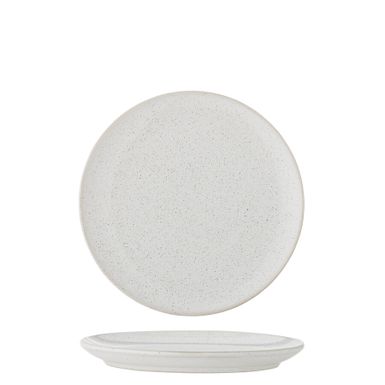 Talerz ceramiczny ADDISON 20 - biały    Talerz Addison firmy Bloomingville jest wykonany z kamionki z białym nakrapianym szkliwem. Ten talerz łączy w...