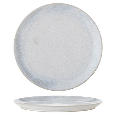 Talerz ceramiczny PAULA 26.5 - biały/niebieski    Talerz Paula marki Bloomingville jest wykonany z kamionki i szkliwiony w pięknych odcieniach. Charakter...