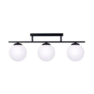 Lampa sufitowa GLOBE 1212 - czarny   Wymiary: - szerokość: 61 cm - głębokość: 15 cm - wysokość: 22 cm   Materiał: - metal - szkło   Kolor: czarny...