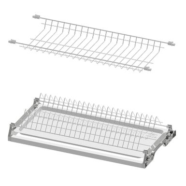 Ociekarka VARIANT 1 40 cm - biały Ociekarka 2-poziomowa VARIANT 1 w kolorze białym wraz z tackami stanowi część wyposażenia szafek kuchni. Przeznaczona...