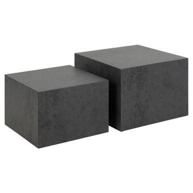 Wymiary: Większy stolik: - długość: 58 cm - szerokość: 58 cm - wysokość: 40 cm   Mniejszy stolik: - długość: 50 cm - szerokość: 50 cm -...