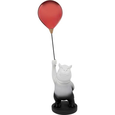 Figurka dekoracyjna BALLOON HIPPO 69 - czerwony   Wymiary: - szerokość: 24 cm - głębokość: 18,5 cm - wysokość: 69 cm   Waga: 1,6 kg   Materiał: -...