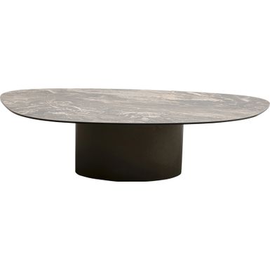 Stolik kawowy PASO 150x86 - szary/czarny    Wymiary: - długość: 150 cm - szerokość: 86 cm - wysokość: 38 cm - grubość blatu: 0,9 cm   Maksymalne...