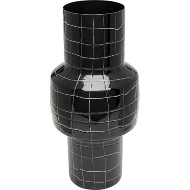 Wazon stalowy MESH 33 - czarny    Wymiary: - szerokość: 16 cm - głębokość: 16 cm - wysokość: 33 cm   Waga: 0,73 kg   Materiał: stal emaliowana  ...