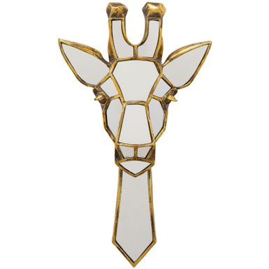 Dekoracja ścienna GIRAFFE MIRROR - złoty    Wymiary: - szerokość: 25,5 cm - głębokość: 5 cm - wysokość: 45 cm   Waga: 1,2 kg   Materiał: -...