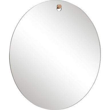 Wymiary: - średnica: 50 cm Materiał: - szkło - drewno