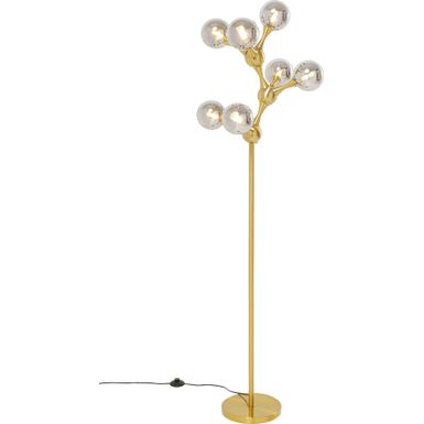 Lampa podłogowa ATOMIC BALLS 174 - mosiądz    Wymiary: - szerokość: 40 cm - głębokość: 35 cm - wysokość: 174 cm - średnica klosza: 12 cm -...