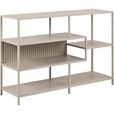  Wymiary: - szerokość: 114 cm - głębokość: 35 cm - wysokość: 78 cm - wysokość nóżek: 6,8 cm   Materiał: - MDF, melamina - stal malowana proszkowo...
