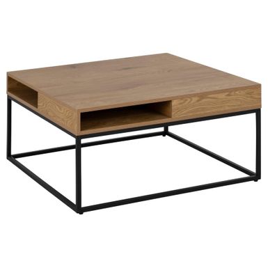Wymiary: - długość: 80 cm - szerokość: 80 cm - wysokość: 40 cm - wysokość nogi: 30 cm   Materiał: - blat: płyta melaminowana - podstawa: stal...