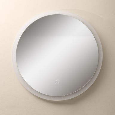 Lustro okrągłe z oświetleniem LED D2311 - transparentny Wymiary: - średnica: 60 cm  - głębokość: 2 cm Materiał:  - tworzywo - szkło...