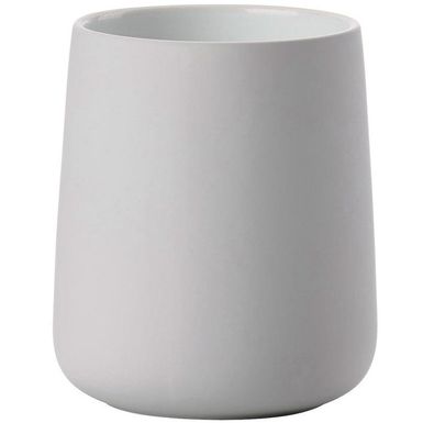 Kubek na szczoteczki Nova 8x10 cm szary - soft grey