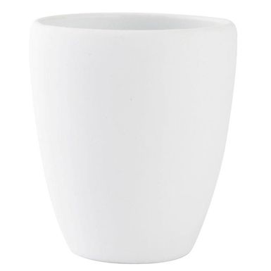 Kubek na szczoteczki porcelanowy biały 8x9 cm