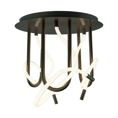 Lampa sufitowa BALBO 2023573-BK - czarny mat   Wymiary: - szerokość: 50 cm - głębokość: 50 cm - wysokość: 38,5 cm   Materiał: - metal - silikon  ...