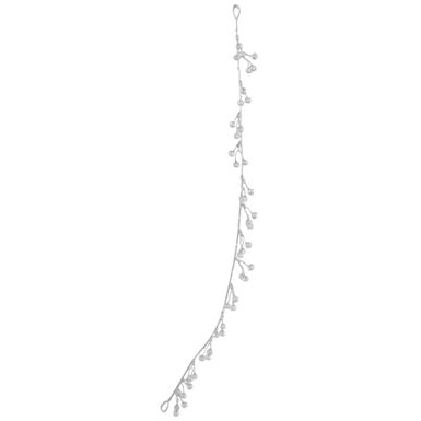 Dekoracja świąteczna srebrna 61 cm