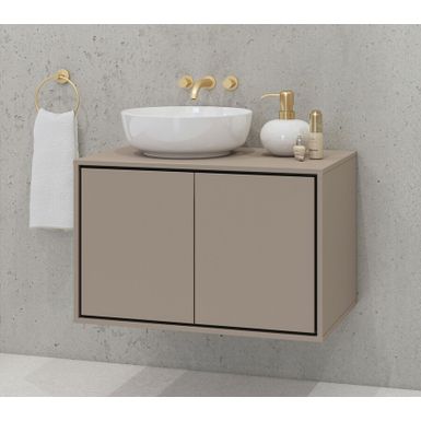 Wymiary: - szerokość: 78 cm - głębokość: 48 cm - wysokość: 51 cm   Materiał: - front: płyta MDF 16 mm - korpus: płyta meblowa 15 mm, congo laminat -...
