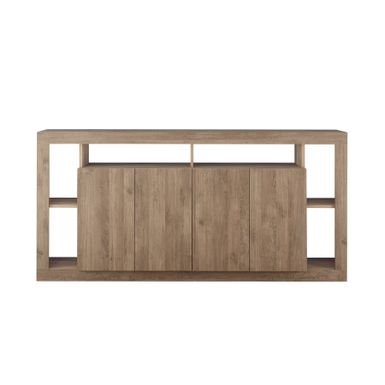 Komoda RIMINI o szerokości 210 cm to elegancki i pojemny mebel, który łączy nowoczesny design z praktycznym wykorzystaniem przestrzeni. Wykonana z laminatu...