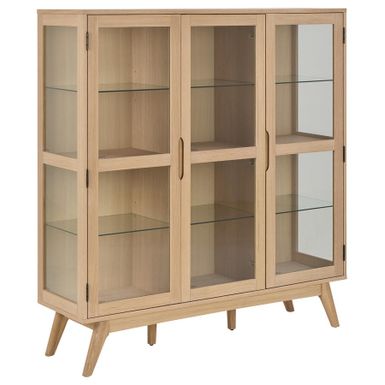 Wymiary:- szerokość: 140 cm- głębokość: 40 cm- wysokość: 148 cm - wysokość nóżek: 22 cm   Materiały: - fornir dębowy olejowany, pigmentowany na...