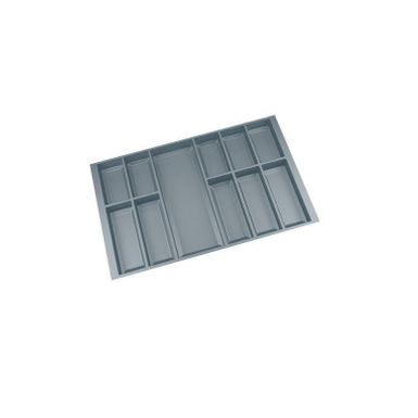 Wymiary: - szerokość: 716 mm - głębokość: 474 mm - wysokość: 53 mm - grubość: 2 mm - komora mniejsza: 170 x 90 mm (góra komory) / 143 x 63 mm (dno...