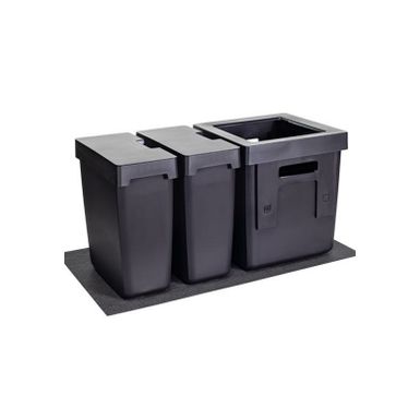Zestaw zawiera: - 1 x pojemnik 40 l- 2 x pojemnik 17 l- 2 x pokrywka- 1 x mata antypoślizgowa Wymiary: Pojemnik 40l: - 345 x 345 mm (mierzona u góry wraz z...