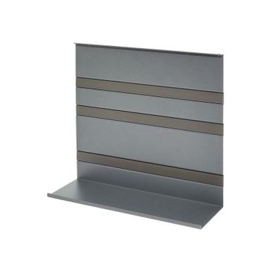 Wymiary: - szerokość: 350 mm - głębokość: 110 mm - wysokość: 300 mm Materiał: - metal - matowy lakier Kolor: szary Sposób montażu: - montaż:...