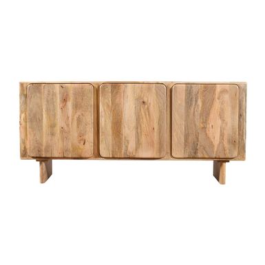 Wymiary: - szerokość: 165 cm - głębokość: 43 cm - wysokość: 75 cm Materiał: drewno mango Kolor: mango naturalne Montaż: nogi do przykręcenia