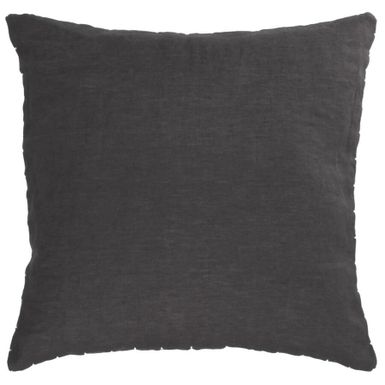 Poszewka lniana czarna 45x45 cm