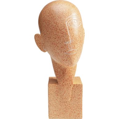 Figurka dekoracyjna HALF A FACE - brązowy