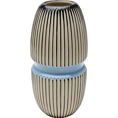 Wazon porcelanowy CALABRIA - biało-czarny