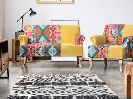 Fotel patchwork - stylowy mebel