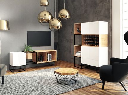 Jak urządzić unikalny salon z industrialnym rysem z kolekcją Box Steel