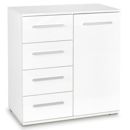 Komoda LIMA KM2 - biały/biały połysk