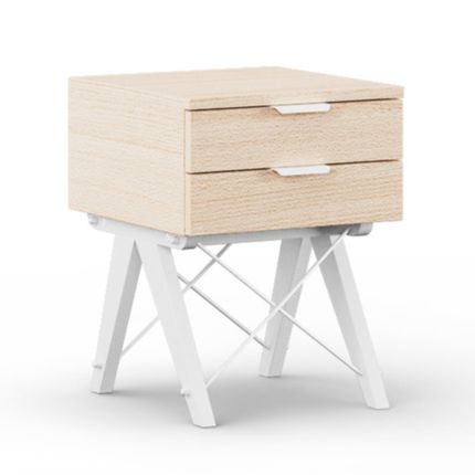 Szafka nocna DOUBLE - stelaż WHITE