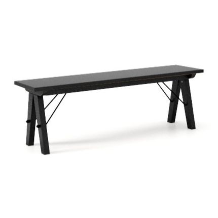 Ławka BASIC - stelaż BLACK