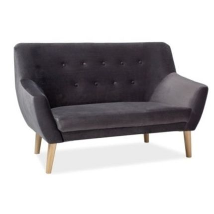 Sofa NORDIC 2 Velvet - szary Bluvel 14
