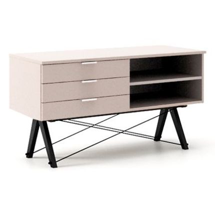 Szafka RTV z 3 szufladami SIDEBOARD - stelaż BLACK