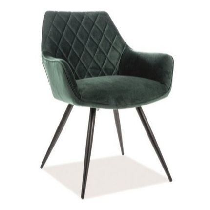 Krzesło LINEA Velvet - zielony Bluvel 78