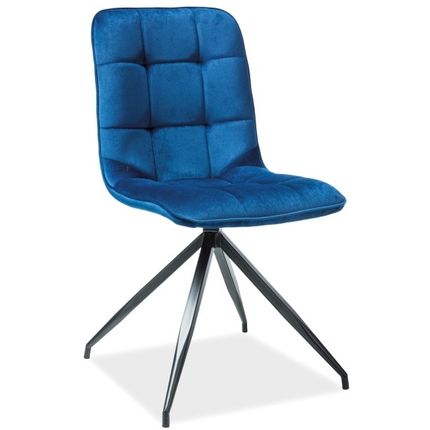 Krzesło TEXO Velvet - granatowy Bluvel 86